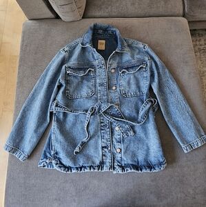 Gap Western Belted Denim Jacket